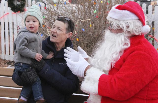 Grandma Carol Wright tried her best, but Beckett Wright was having nothing to do with Santa!