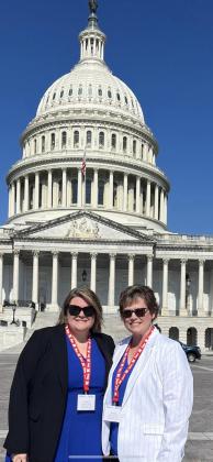Belinda Coble (right) and Madison Guthrie in front of the U.S. Capitol. courtesy photo