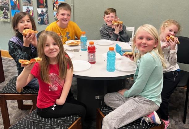 January Pizza with the Principal at the elementary