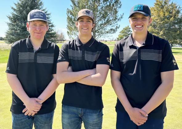 L-r: Corbin Kissire, Jarren Forsen, Jacob Walker at Bridgeport. Clint Svoboda