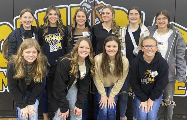 The Mullen Junior High girls who attended Expanding Your Horizons on Wednesday, March 16 in North Platte are pictured back, l-r: Hope Miller, Ady Hampton, Brynne McCully, Georgia Wingebach, Jenna Donohoe, Ella Rice. Front: Chloe Newman, Emerson Thorberg, Kalli Licking, Riley Hegland. Expanding Your Horizons is a day for middle school girls to learn about careers in STEM. Thirty-three speakers were in attendance for the event at North Platte Community College. Kara Connealy
