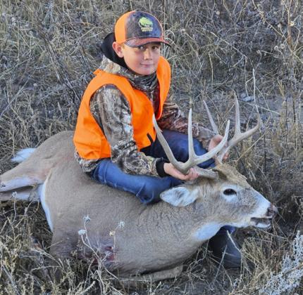 Caleb Deibler’s first whitetail deer.