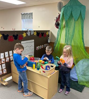The new calming corner at Busy Bees Preschool is a popular place! courtesy photo