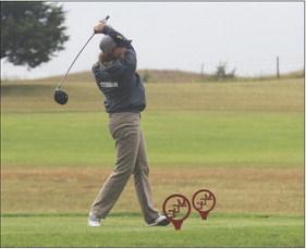 Corynn Corbin tees off on hole #2 at the Mullen Golf Course last Thursday during the Mullen Girls Golf Invite. Gerri Peterson