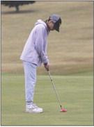 Brooke Williams gets ready to putt on hole #9 last Thursday.