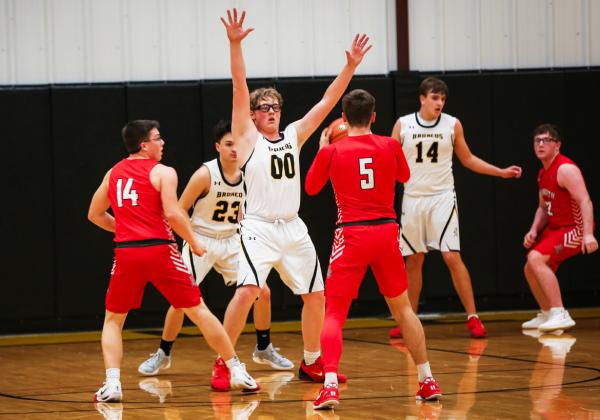 Daniel Wright on defense against Ainsworth last Friday.