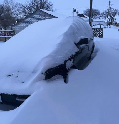 It took a while to get this Volkswagen Jetta unburied last week!