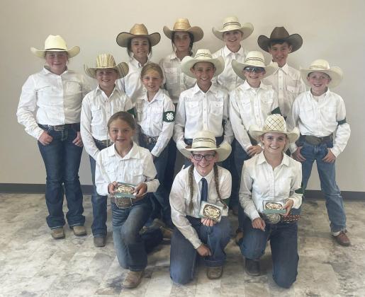 Back, l-r: Kassidy Cheever, Izabella Brown, Fayth Brown, Faith Miller, Hunter Brown. Middle: Audrabell Werth, Kendall Phipps, Gunner Brown, Oakes Miller, Duke Miller. Front: Kaisley Phipps, Hope Miller, Ashton Werth. Tami Miller