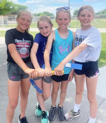 L-r: Emri Dent, Avery Vinton, Ayden Lee, Kendall Phipps. Leslie Lee