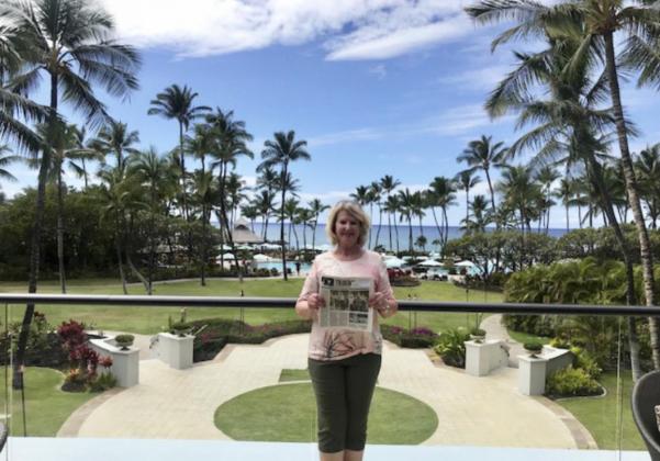 Jill Buchfinck at Fairmont Orchid in Kohala Coast, Hawaii - the Big Island, in March 2020.