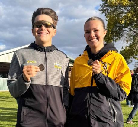 State Cross Country qualifiers Braylon Kuncl and Ady Hampton. Janie Kuncl