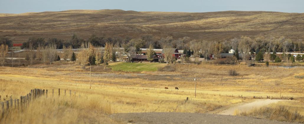 Ted Turner’s Blue Creek Ranch, located north of Oshkosh. Ryan Soderlin for the Flatwater Free Press