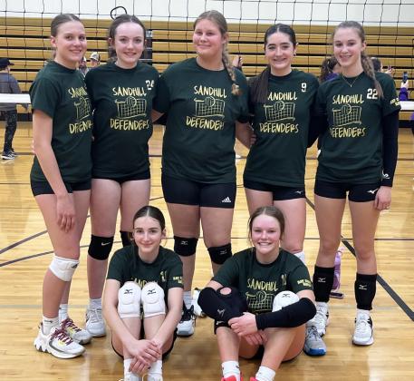 Pictured back, l-r: Brynn McCully, Emma Ray, Kaley Rasmussen, Jenna Donohoe, Josie Morrow. Front: Abby Gracey, Emerson Thorberg. courtesy photo