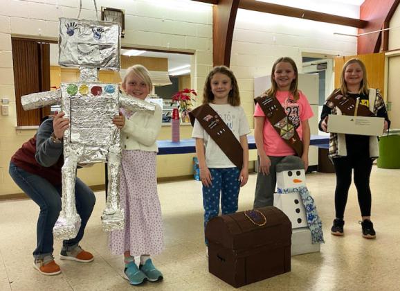 Brownies, l-r: Daryl Deibler, Sadie Hoyt, Ella Walz, Tatum Deibler.