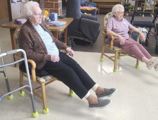 Minnie Mary Hamilton (left) and Nadene Andersen during Restorative with Rebecca.