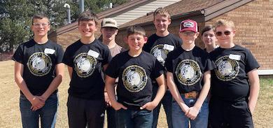 The junior high Quiz Bowl team is pictured l-r: Jack Coble, Braylon Kuncl, Cody Walker, Colin Connealy, Hayden Morrison, Oakes Miller, Teegan Pohot, Collin Donohoe. Not pictured: Gunner Brown, Brandt Mundorf. Ron Taylor