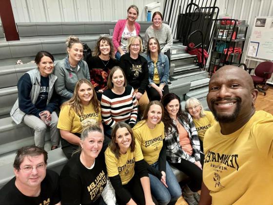 A DeMoine selfie with the Mullen mentors who were able to make it to the lunch held for them last Wednesday. DeMoine Adams