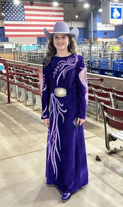 Audrabell Werth at the National Little Britches Rodeo Association Finals.