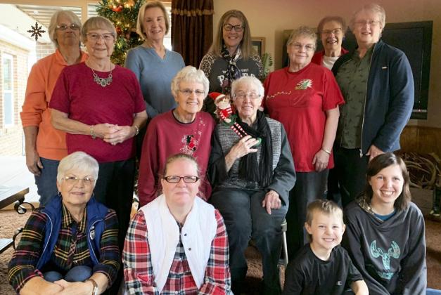 Elfie enjoys Christmas season with Sharilyn Bader