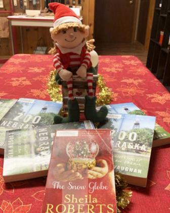 Elfie enjoys Christmas season with Sharilyn Bader