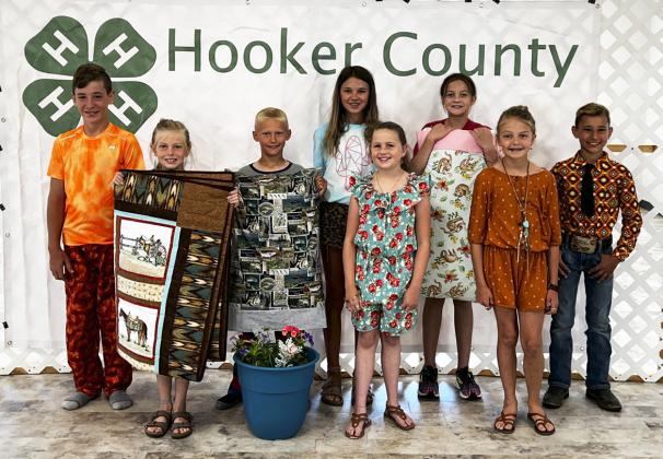L-r: Hunter Brown, Kendall Phipps, Teal Peterson, Ady Hampton, Audrabell Werth, Ava Kvanvig, Kaisley Phipps, Gunner Brown. Carolee Brown