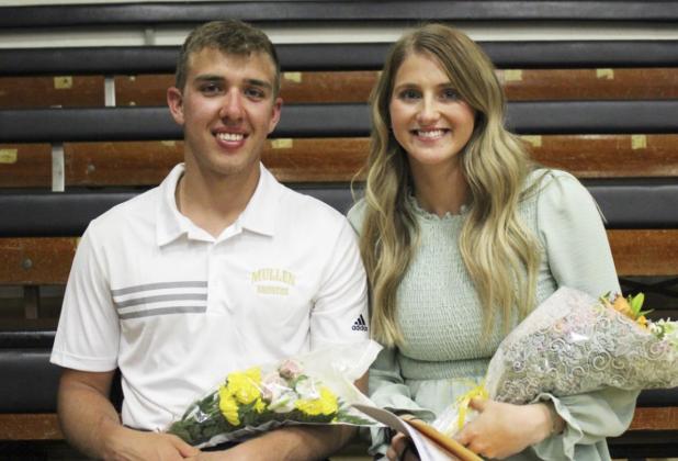 Outstanding Senior Students - Brendon Walker and Hanna Marshall. Gerri Peterson
