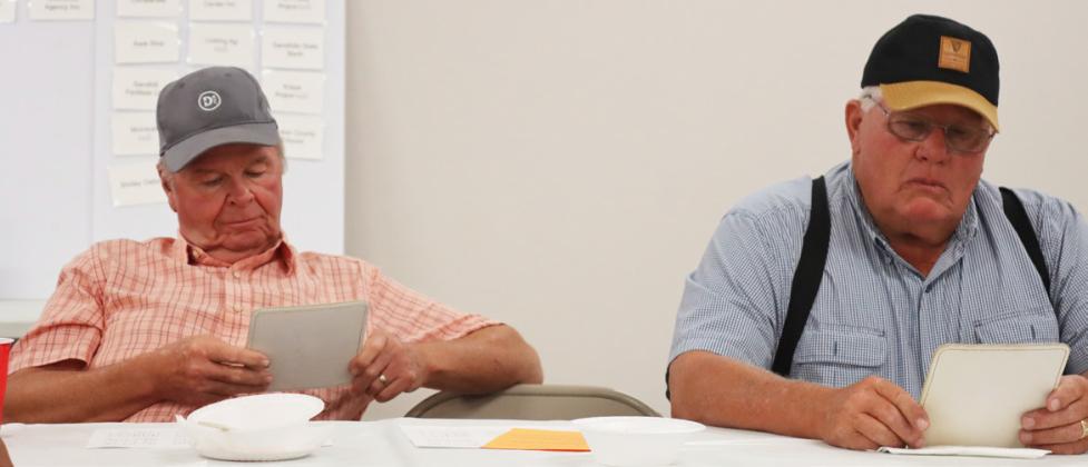 Kirk Jacobs and Charlie Wright intent at Bingo.