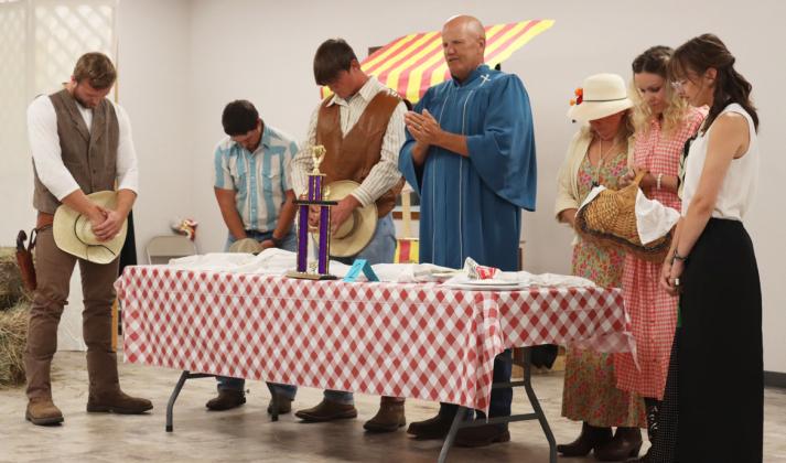 Ty Kvanvig, Luke Peters, Tate Kvanvig, Mitch Pfeiffer, Kim Cooley, Wynn Cannon and Malia Oltmer in the Melodrama.