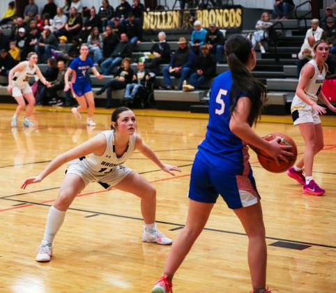 Kalli Licking gets low to press Medicine Valley last Saturday. Megan Andersen