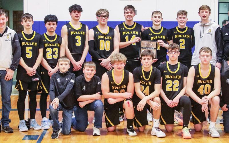 D2-2 District Runners-up, back l-r: Assistant Coach Darrick Hanks, Hunter Brown, Ben Werner, Nicholas Gonzalez, Cian Connealy, Daniel Wright, Jacob Walker, Alex Werner, Brandon Hardin, Jackson Vinton, Head Coach Brad Wright. Front: Student Managers Kyler Marsh and Carson Hegland, DJ Coetzee, Braylon Kuncl, Jack Coble, Hayden Morrison, Student Managers Gunner Brown and Hayden Deibler. Carolee Brown Photography