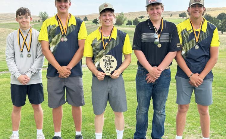 L-r: Ben Werner, Jacob Walker, Justin French, Corben Kissire, Jarren Forsen. Clint Svoboda