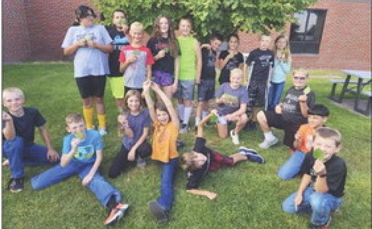 STEM Club met for the first time this school year on Tuesday, Sept. 12. The 4th-6th graders got to learn about leaf sizes on trees and how it helps with photosynthesis. Tawn Jewell
