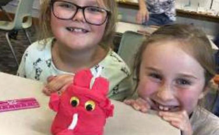 Second graders create STEM monsters