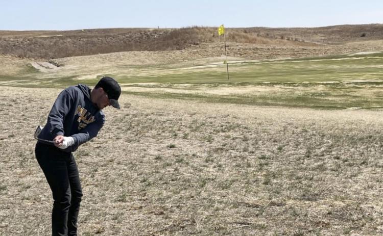 Senior Brady Oltmer competing at Thedford last week. Clint Svoboda
