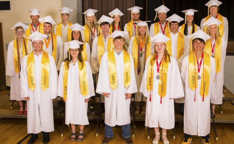 Back, l-r: Sean Simonson, Fletcher Pollard, Faith Miller, Jordyn McDowell, Adam Wiens, Cade Groseth, Shelby Welsh, Jaden Emerson. Middle: Hailey Phipps, Samuel Coble, Callie Coble, Kyle Durfee, Taylor Svoboda, Spencer DeNaeyer, Alli Loughran. Front: Brady Oltmer, Isabella Cedillo-Ray, Andrew Harvey, Olivia Haesler, Trevor Kuncl. Megan Andersen Photography