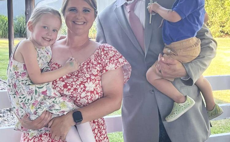 Jessica and Devan Polt with their children Aurora and Arthur. courtesy photo