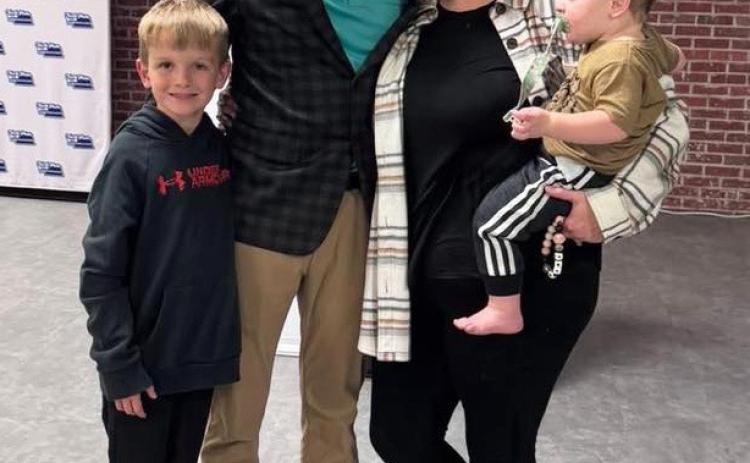 Will Peers with his wife Rachel and their sons Cooper and Bennett. courtesy photo