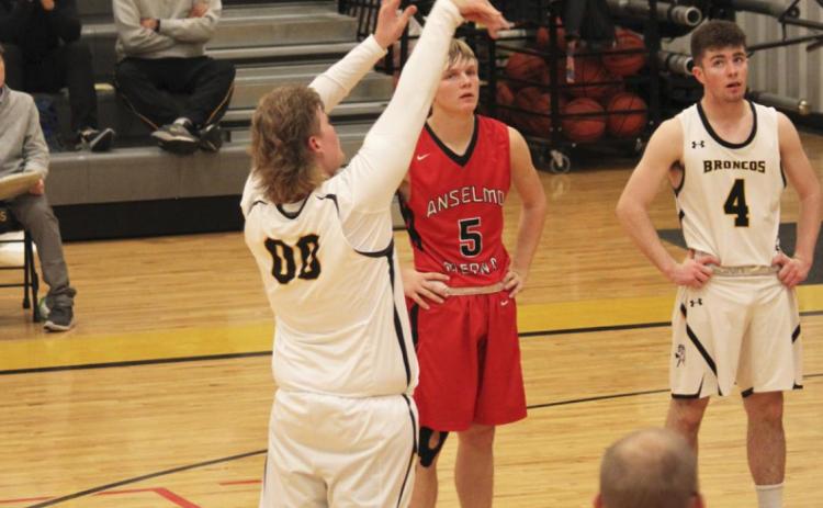 Mullen Bronco basketball action