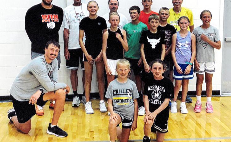 Standing, l-r: Jason Zelasney, Clark Ribble, Hadley Marsh, Bill Gavers, Ayden Lee, Cylas Dent, Hayden Deibler, Kyler Marsh, Weston Ourada, Mike Trader, Avery Vinton, Emri Dent. Front: Jared Samuelson, Fallon Lee, Dailie Dent. courtesy photo