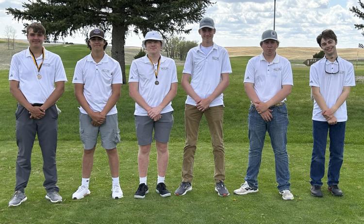 The Mullen boys golf team at the Mullen Invite last week, l-r: Jacob Walker, Jarren Forsen, Ethan Hardin, Kaleb Moore, Corbin Kissire, Jacob Wingebach. Mary Jo Walker