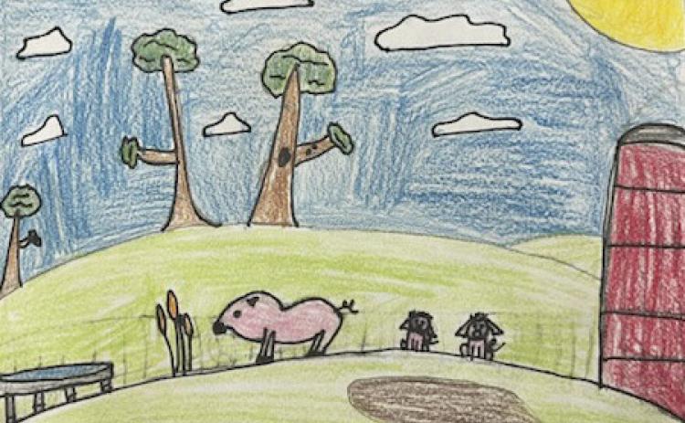 Hadley Marsh won the fair theme contest this year with “This Little Piggy Went to the Fair.”