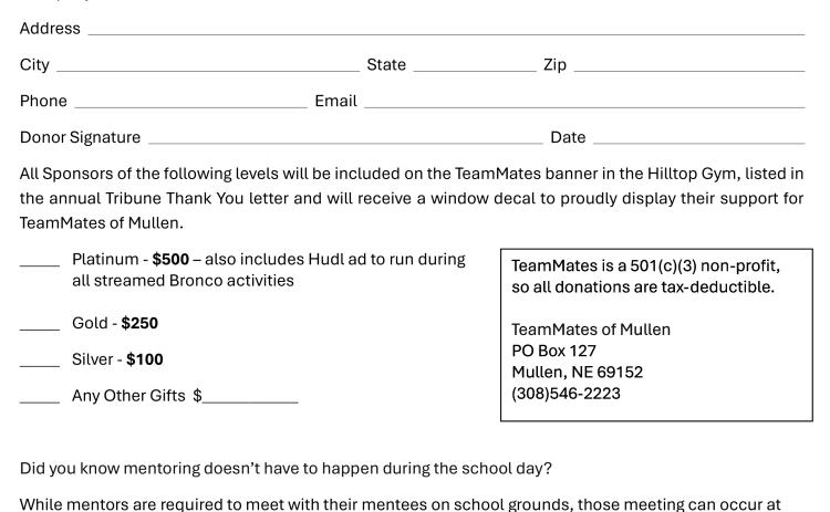 Donation form