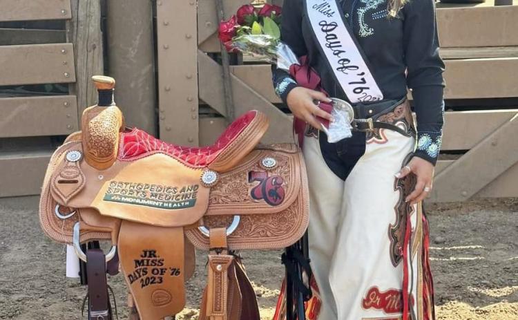 Kinley Olson is crowned Days of 76 Rodeo Jr. Queen