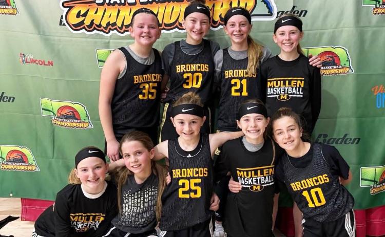 Girls youth basketball competes at state tournament