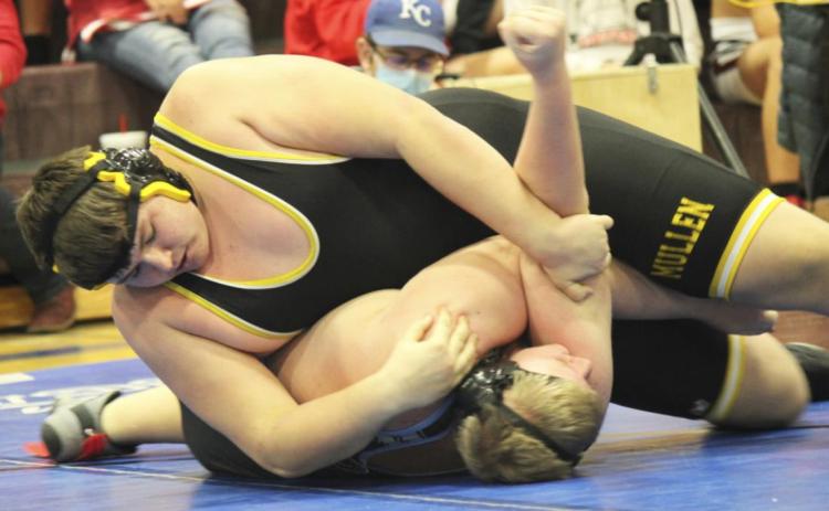 Isaac Welch placed third at 285 last week at the South Loup Invite. Kris Forsen
