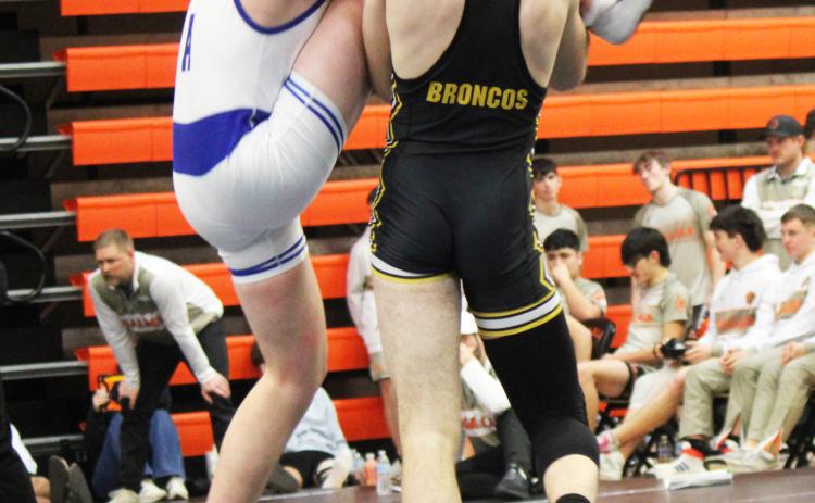 Jason Kraus competing in Ogallala last Saturday. Kris Forsen