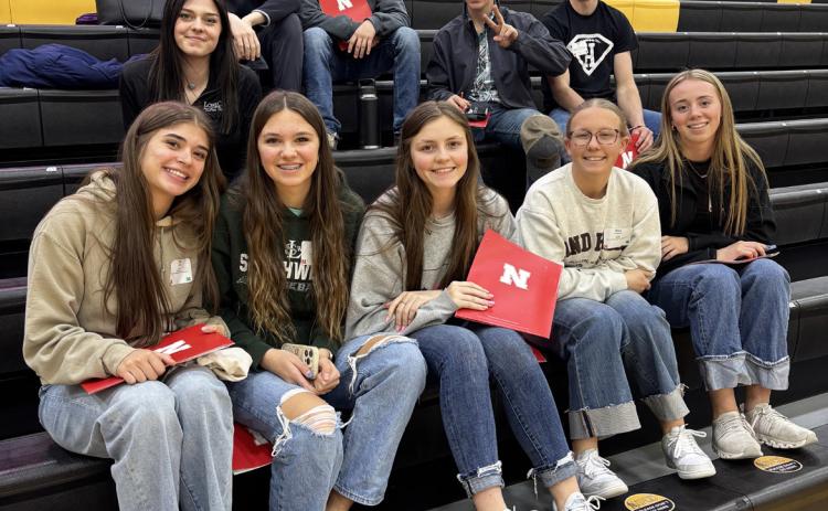 Pictured back, l-r: Georgia Wingebach, Brandon Hardin, Nicholas Gonzalez, Hunter Brown, Jason Kraus. Front: Ella Rice, Ady Hampton, Kalli Licking, Riley Hegland, Harper Andersen. Kara Connealy