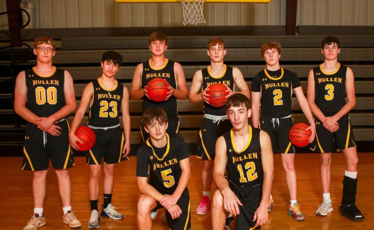 Boys basketball, back, l-r: Daniel Wright, Nicholas Gonzalez, Jacob Walker, Alex Werner, Brandon Hardin, Cian Connealy. Front: Ben Werner, Hunter Brown. Megan Andersen Photography