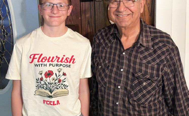 Don Younkin pictured with Oakes Miller.