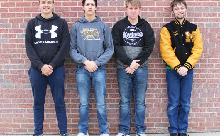 Boys golf, l-r: Jacob Walker, Jarren Forsen, Corben Kissire, Jacob Wingebach.